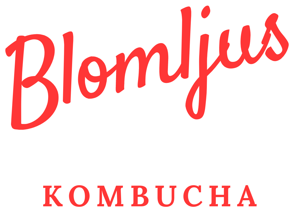 Logotype Blomljus Kombucha i Halland